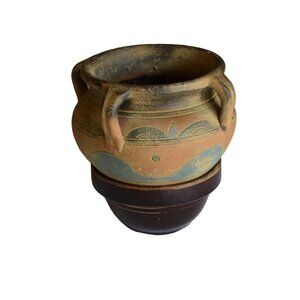 Vintage Amphora 20th Century Clay Hand Painted Vase